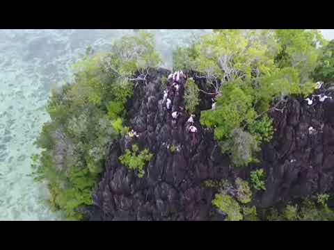 Aerial footage of Labengki & Sombori Island