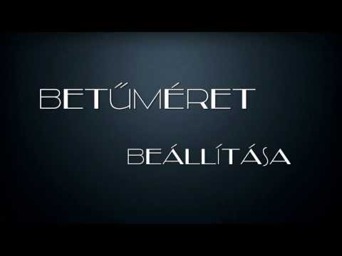 MIUI-Egyetem - Betűméret beállítása