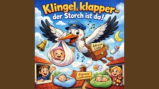 Klingel, klapper – der Storch ist da!