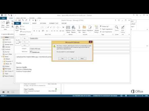 Outlook - Include Attachment in Reply Video