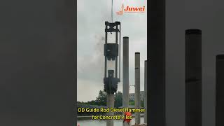 DD Guide Rod Diesel Hammer for Round Concrete Piles #piling #chinafactory #piledriver #hammer
