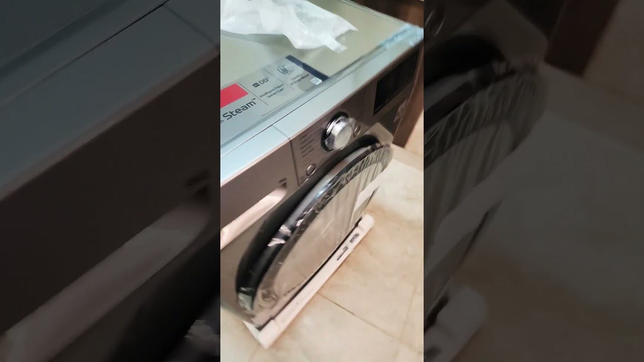 New LG washing machine installation step by step #howto #trending #youtube
