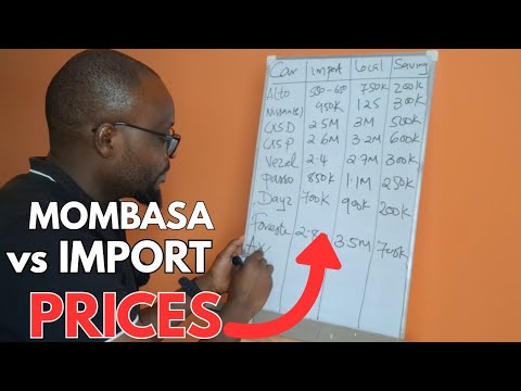 Comparison of Car Prices in Mombasa versus direct import from Japan