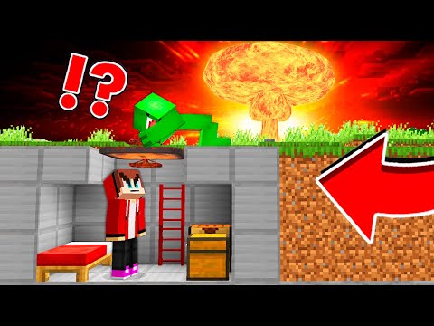 Ultimate Minecraft Bunker vs Nuke Bomb Challenge!