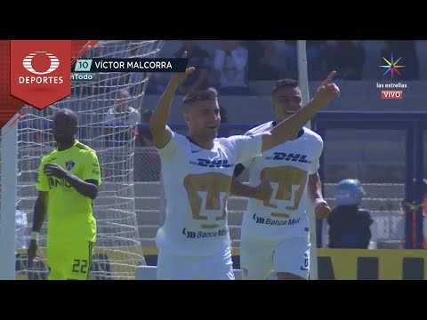 Victor Malcorra's goal | Pumas 1-0 Atlas | Clausura 2019 - Matchday 3 | Televisa Deportes