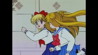 Sailor Moon and Sailor Venus Late Together