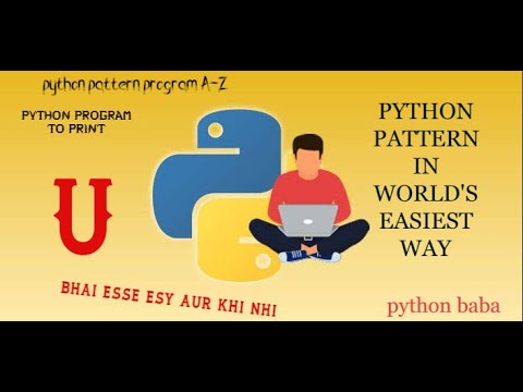 Python Pattern Program To Print U By Using For Loop And Improve Your Coding Skills