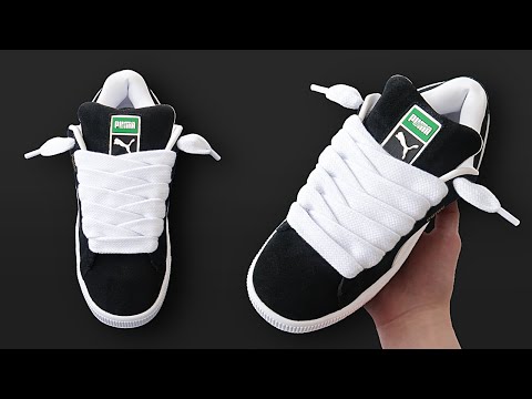 HOW TO LACE PUMA SUEDE XL |  LOOSE LACE TUTORIAL