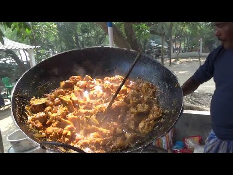 Food at Garden | Very Easy & Simple Way to Make Tasty Chicken Curry | Street Food Loves You