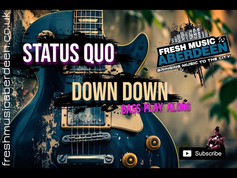 Status Quo - Down Down || Bass Guitar Play Along TAB