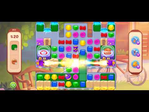 [Gameplay] Homescapes - Level 851 (No Boosters)