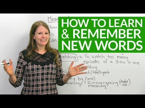 How to LEARN & REMEMBER English Words: My Top Tips Video