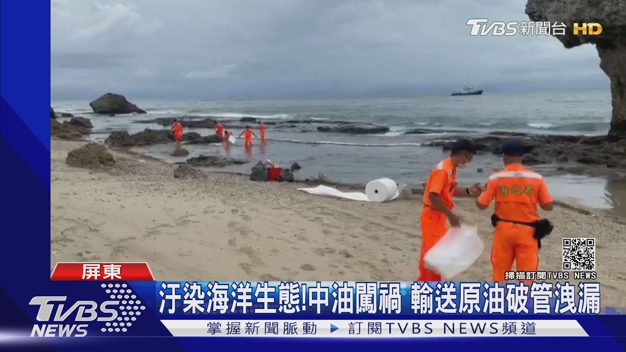 海龜正值產卵季節 中油漏原油汙染海洋生態