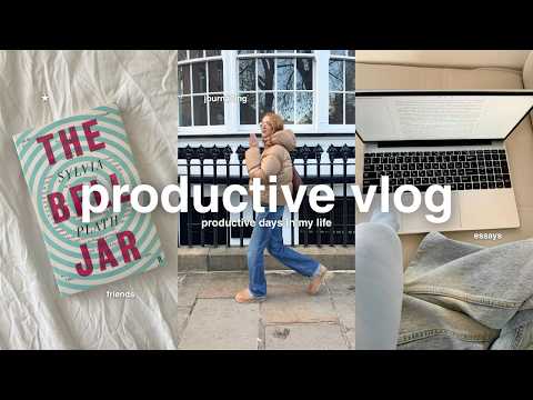 productive days in my life ⊹ ࣪ ˖ balancing work, studying, friends, societies & more