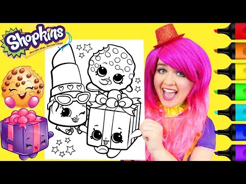 Coloring Shopkins Miss Pressy & Kooky Cookie Coloring Page Prismacolor Markers | KiMMi THE CLOWN Video