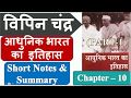 Vipin Chandra Modern History Chapter 10 Part 1 Short Notes Summary In Hindi