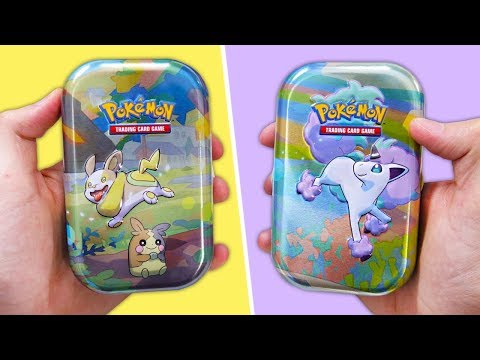 I'm opening 2 new Pokémon mini tins! - Galarian Friends Collection: Yamper and Ponyta