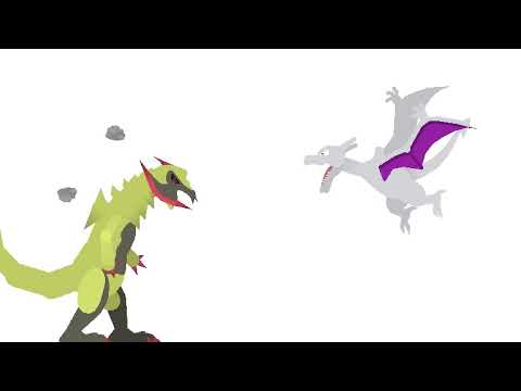 Haxorus vs aggron and Aerodactyl