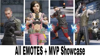 All MVP emotes in pubg + All character emote in pubg mobile
