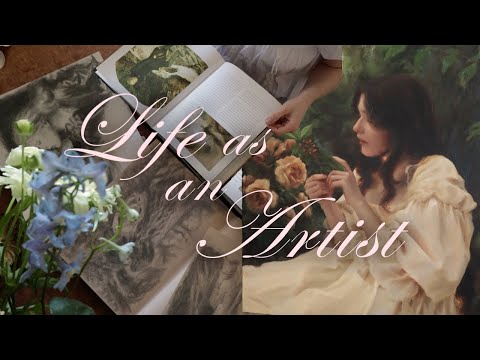 Making a BIG painting from start to finish🧚🏻 full painting process