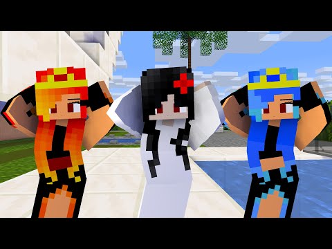 MONSTER SCHOOL : CHICKEN WING MEME SADAKO, FIRE AND ICE PRINCESS - MINECRAFT ANIMATION