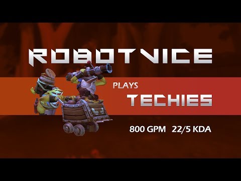 DOTA 2-- TECHIES MASTER 22-5---- 800 GPM --RIGHT CLICK FULL COMMENTARY