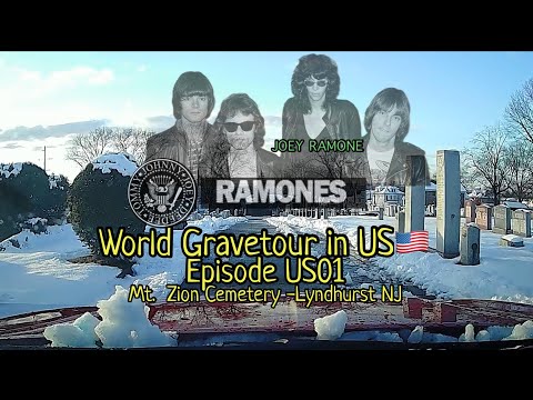 World Gravetour -US01 | Joey Ramone (Ramones punk band) | Mt Zion Cemetery -Lyndhurst NJ🇺🇸
