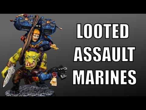 I Looted Assault Marines - Ork Stormboy Conversion