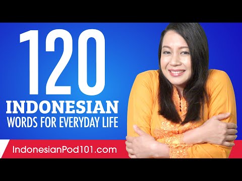 120 Indonesian Words for Everyday Life - Basic Vocabulary #6