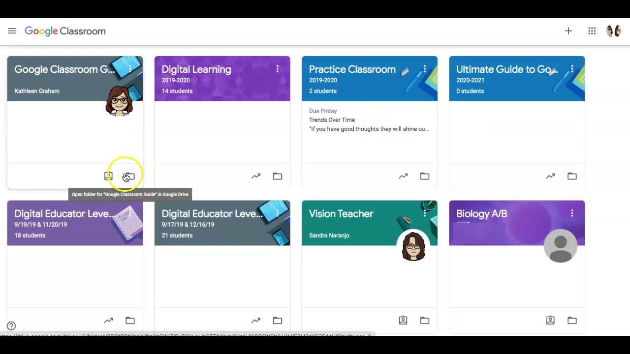 Google Classroom: Teacher Dashboard