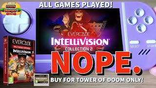 Evercade Intellivision Collection 2 - ALL Games Played!  For Tower Of Doom Fans Only!