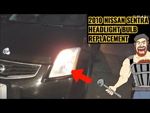 2004-2012 NISSAN SENTRA HEADLIGHT BULB REPLACEMENT TUTORIAL 2005 2006 2007 2008 2009 2010 2011 2012