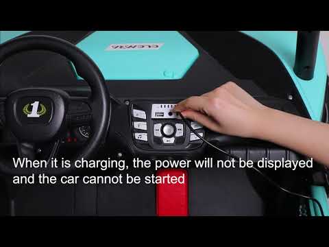 ELEMARA 2 Seater Ride on Car about charging instructions