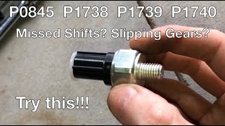 How to Replace Honda/Acura Transmission Clutch Oil Pressure Switch P0845 P1738 P1739 P1740