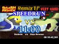 Smash Remix Classic Mode Remix 1P Speedrun With King Dedede Very Hard In 11 00