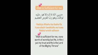 Download lagu Allah is Sufficient~Hasbiyallahu laa ilaha illa huwa alayhi tawakkaltu wa huwa Rabbul-arshil-adheem mp3