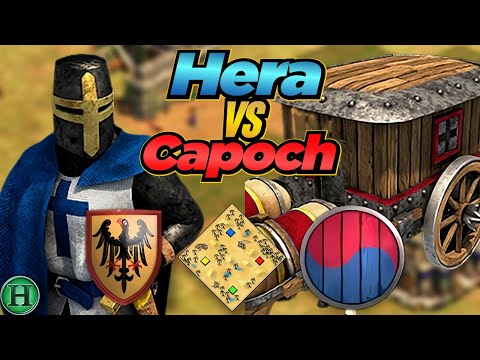 Teutons vs Koreans | 1v1 Arabia | vs Capoch | AoE2