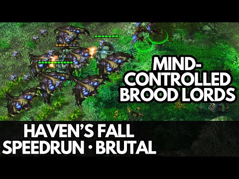 StarCraft 2 WoL - Mission 23b (Haven's Fall) - Speedrun (Brutal)