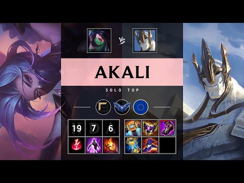 Akali Top vs Galio - EUW Diamond Patch 25.18