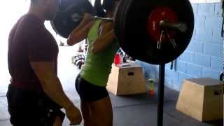 CrossFit Girls Squats 154lbs x 10