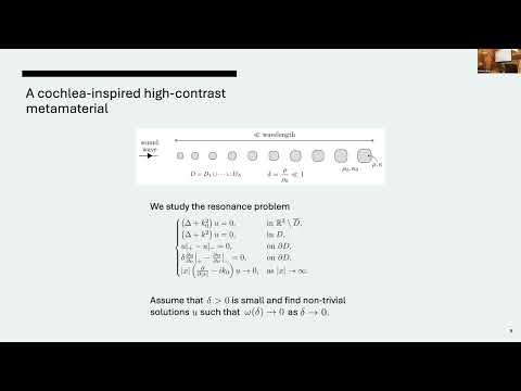Dr Bryn Davies: Asymptotic links between signal processing, acoustic metamaterials and biology