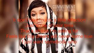 Commitment - Monica Official Lyrics