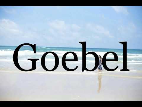 How To Pronounce Goebel🌈🌈🌈🌈🌈🌈Pronunciation Of Goebel