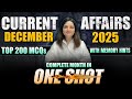 December 2025 Current Affairs Top 200 MCQs Parcham Classes December One Shot Monthly CA