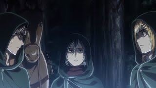 Eren, Mikasa and Armin finally return to Shiganshina | Episode 50 | 4k (no subs)