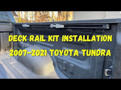 Tundra Deck Rail Kit Installation 2007-2021 Toyota Short Standard Long Bed PT278-34071, 34072, 34073