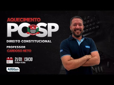 Aquecimento PC SP - Direito Constitucional | Profº Cardoso Neto AO VIVO - AlfaCon