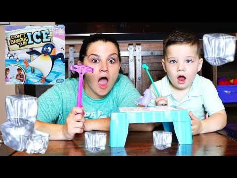 Caleb & Mommy Play DONT BREAK THE ICE Family Fun Game For Kids
