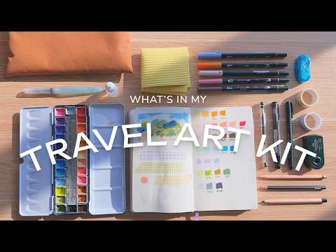 Travel Art Supplies ✧ Pack with Me, Swatching & DIY Palette Setup