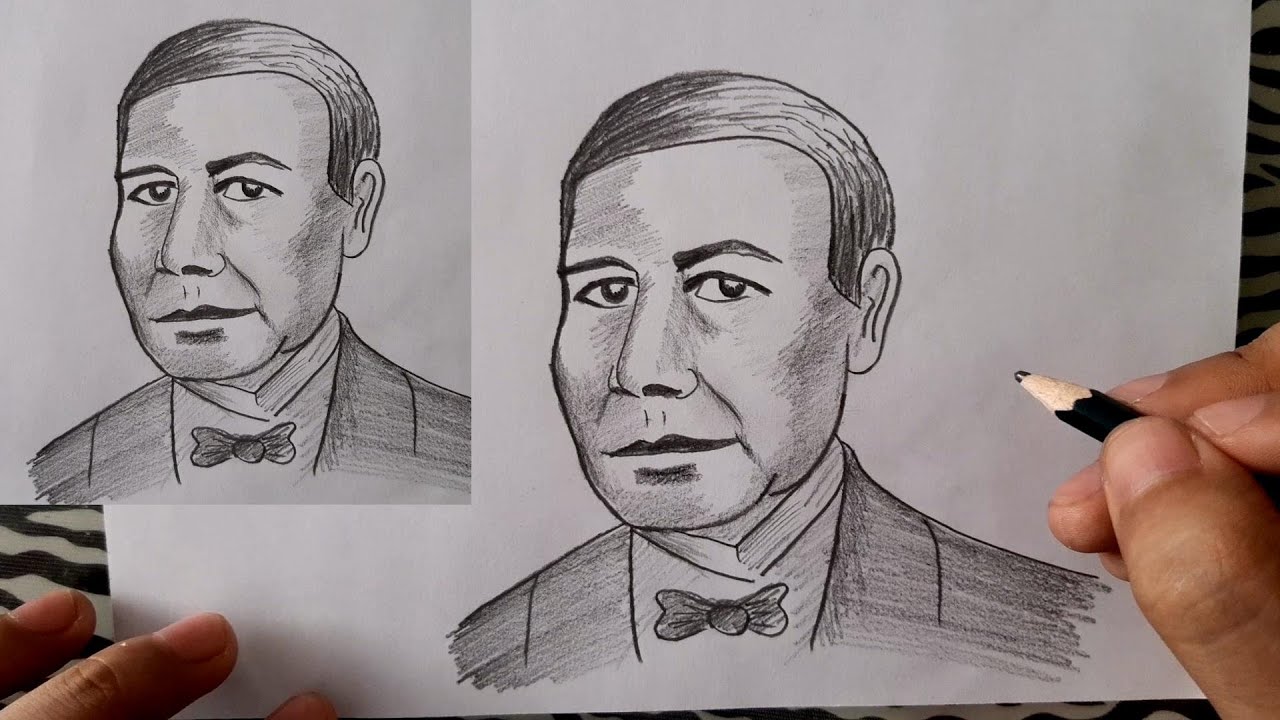 ¿Cómo dibujar a Benito Juárez | How to draw Benito Juárez |HD